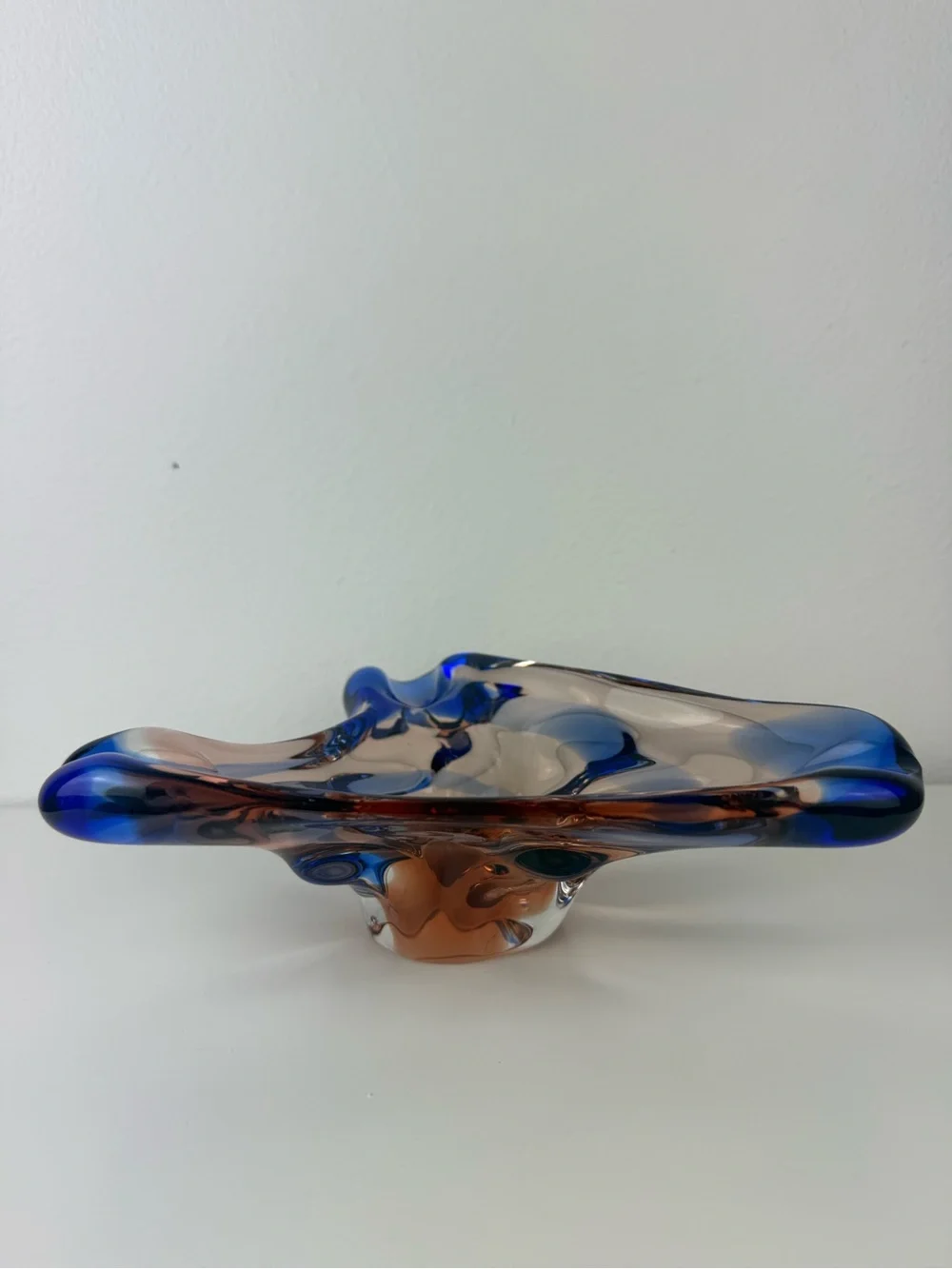 Vintage Frantisek Zemek Mstisov Niagara Czech Art Glass Bowl